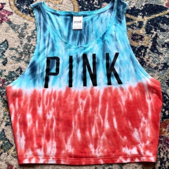 PINK Victoria's Secret Tops - Victoria's Secret Pink tie-dye tank size medium